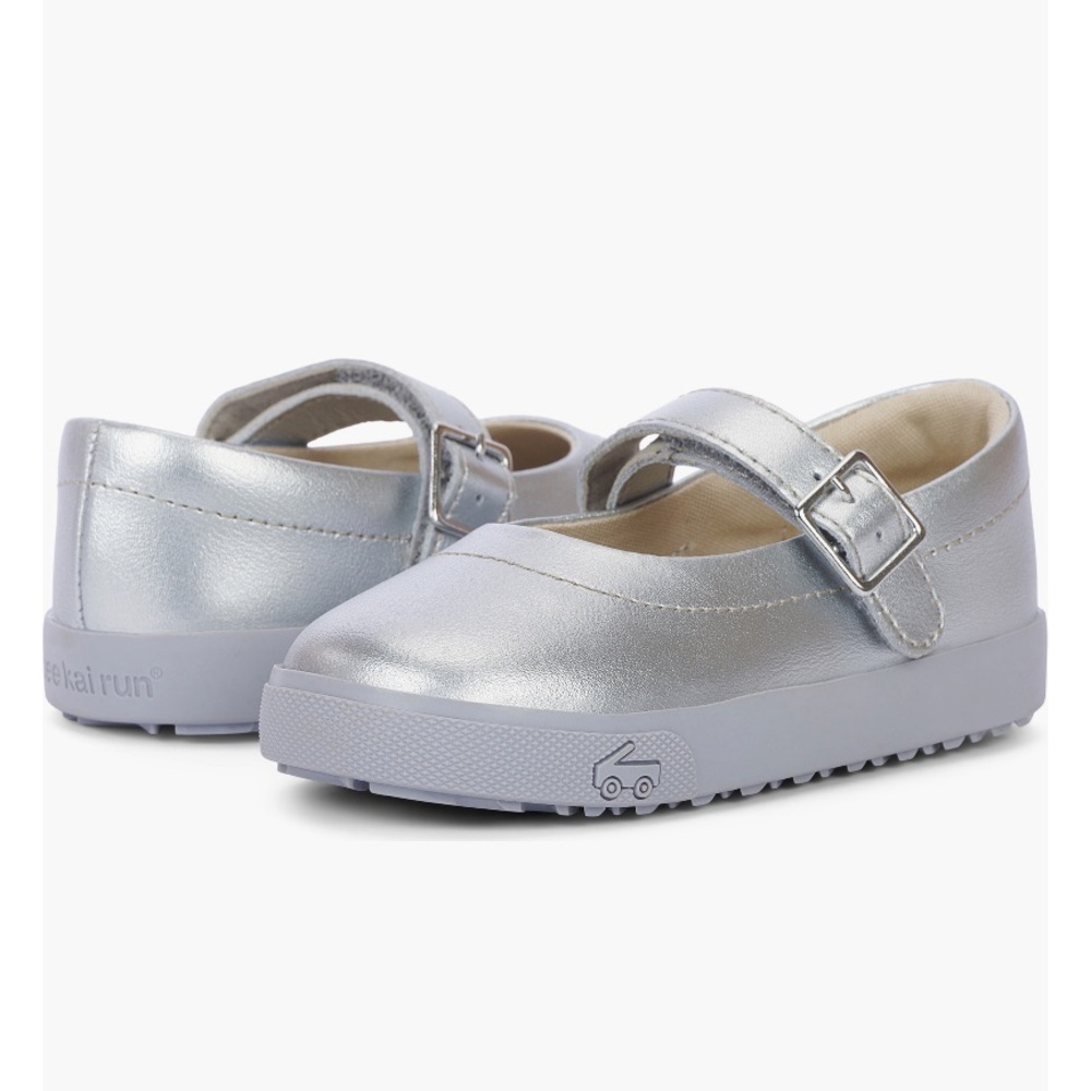 See Kai Run Mary Jane Shoes Silver Size 9